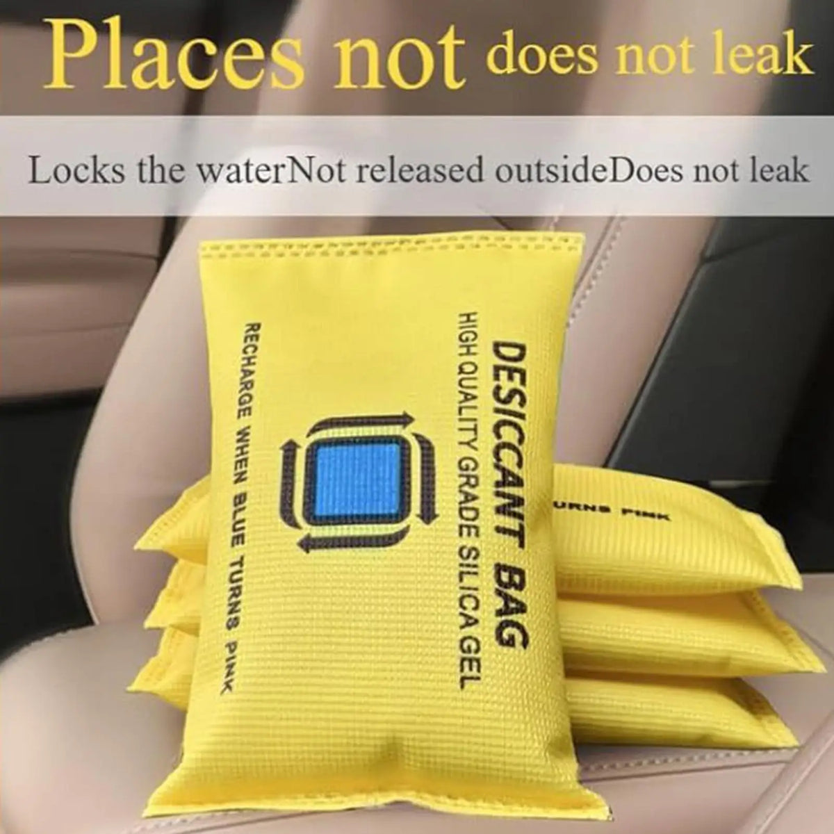 Reusable Moisture Absorber Bags for Closets and Cars