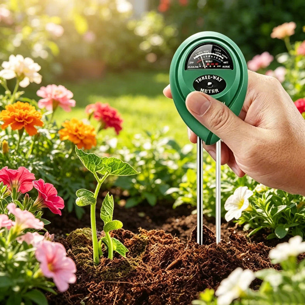 3-in-1 Soil Meter for Moisture, Light and pH