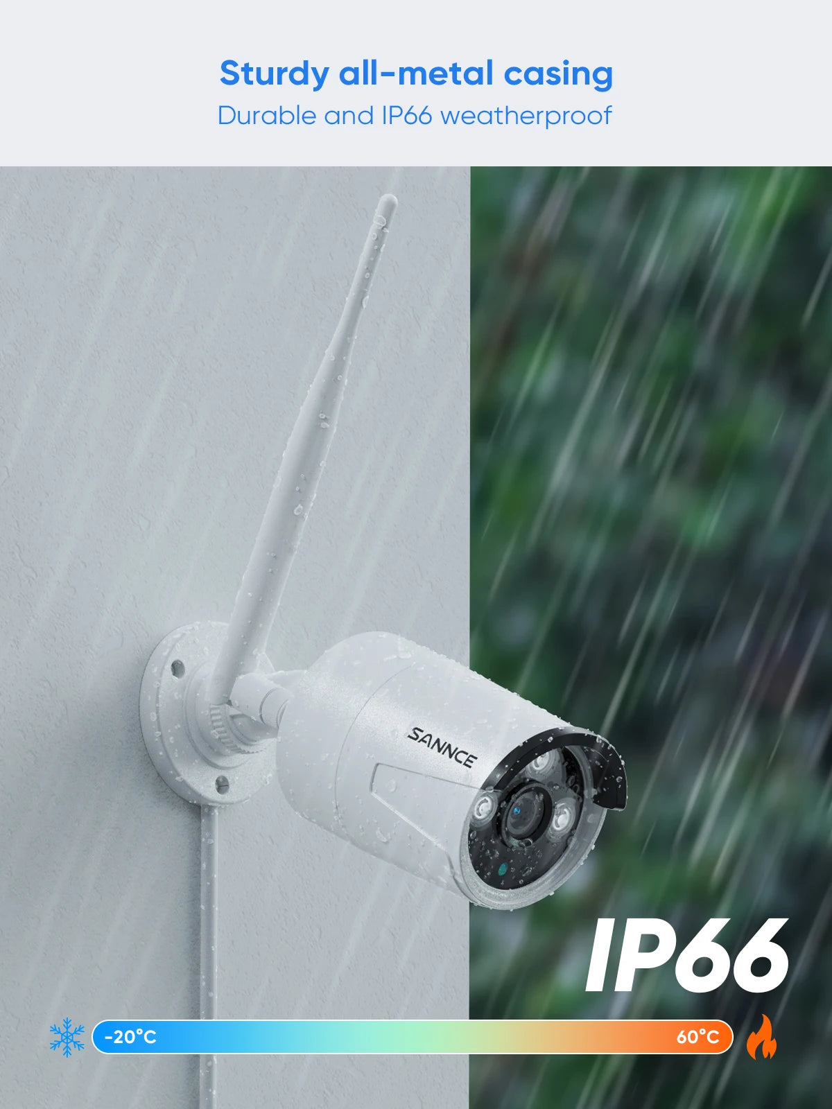 6-Pack 5MP Wi-Fi Outdoor Security Camera Kit with 10CH NVR
