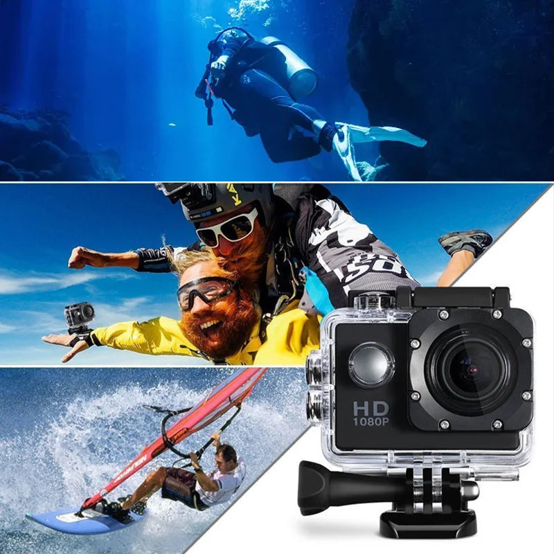 4K Ultra HD Action Camera 3MP 900mAh Underwater Waterproof Case Outdoor Sports Helmet Video Recording Cameras With 2.0 HD Screen 