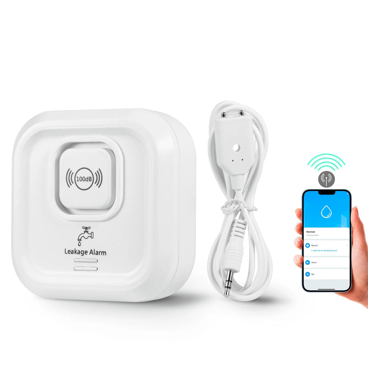 KERUI 100db Tuya Smart WIFI Water Leakage Alarm Detector Water Leak Sensor for Home Security Protection