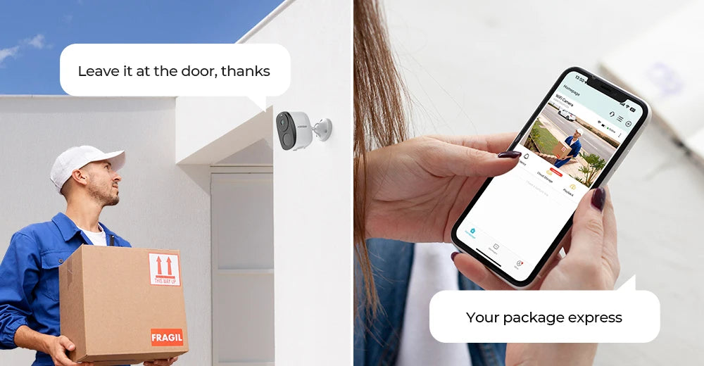 Telecamera di sicurezza wireless 3MP con batteria, proiettore, sirena e audio