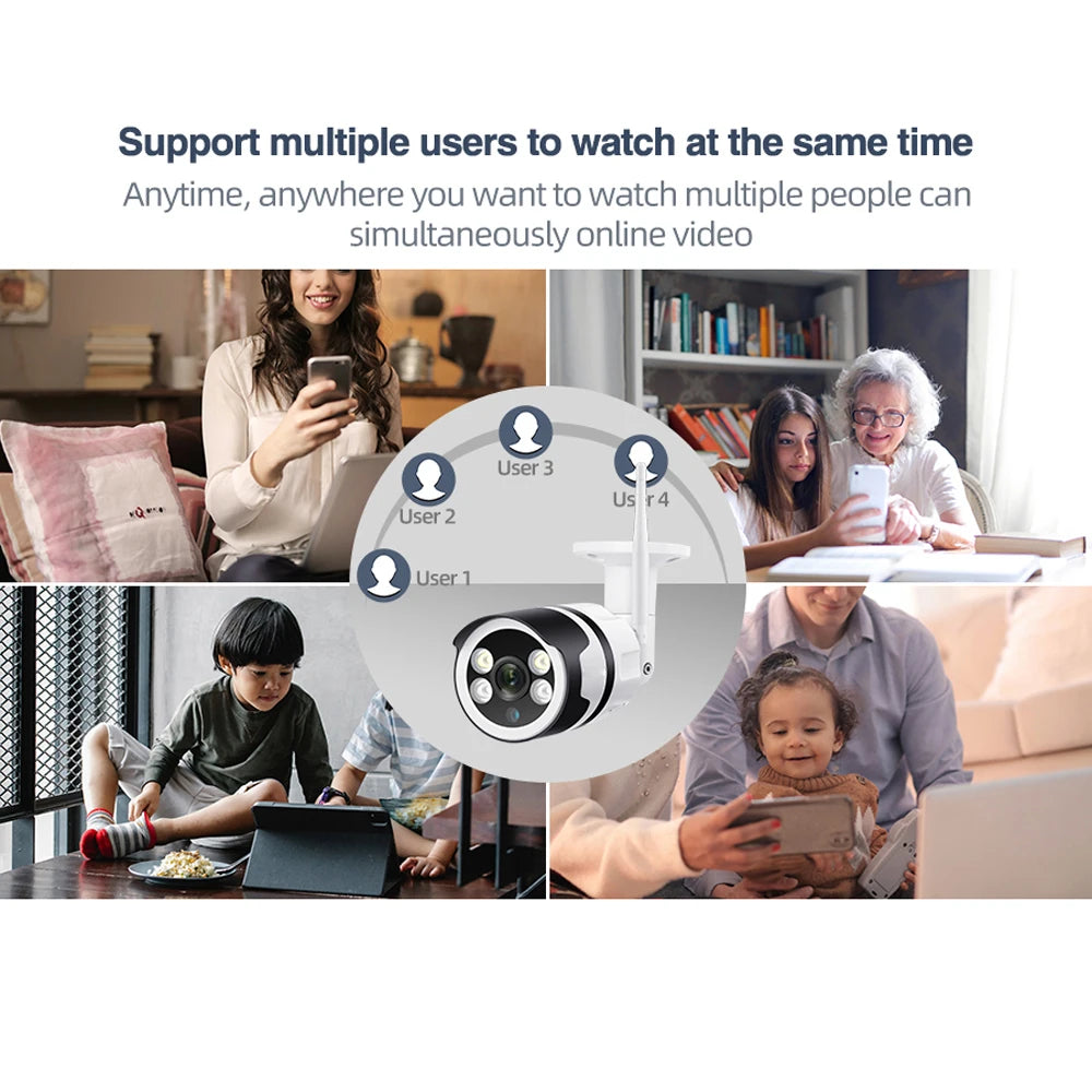 MISECU bežična vanjska sigurnosna kamera s 5MP noćnim vidom u boji