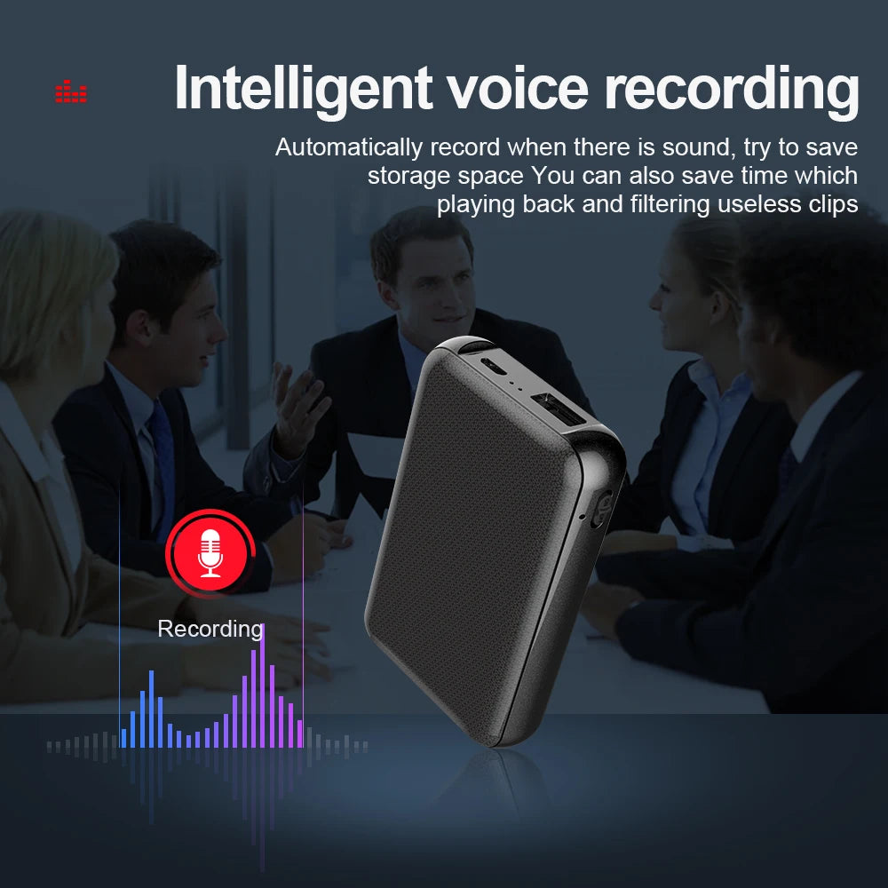 5000mAh Mini Power Bank Recorder Digtal Voice 8/32G Sound Record Activated Professional Large Capacity Storage MP3 Recording Pen