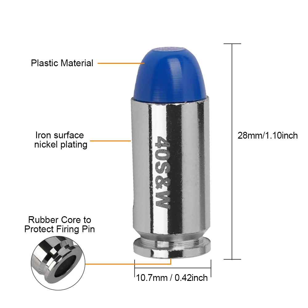 Balas de Treino Dummy 40S&W 10 unidades