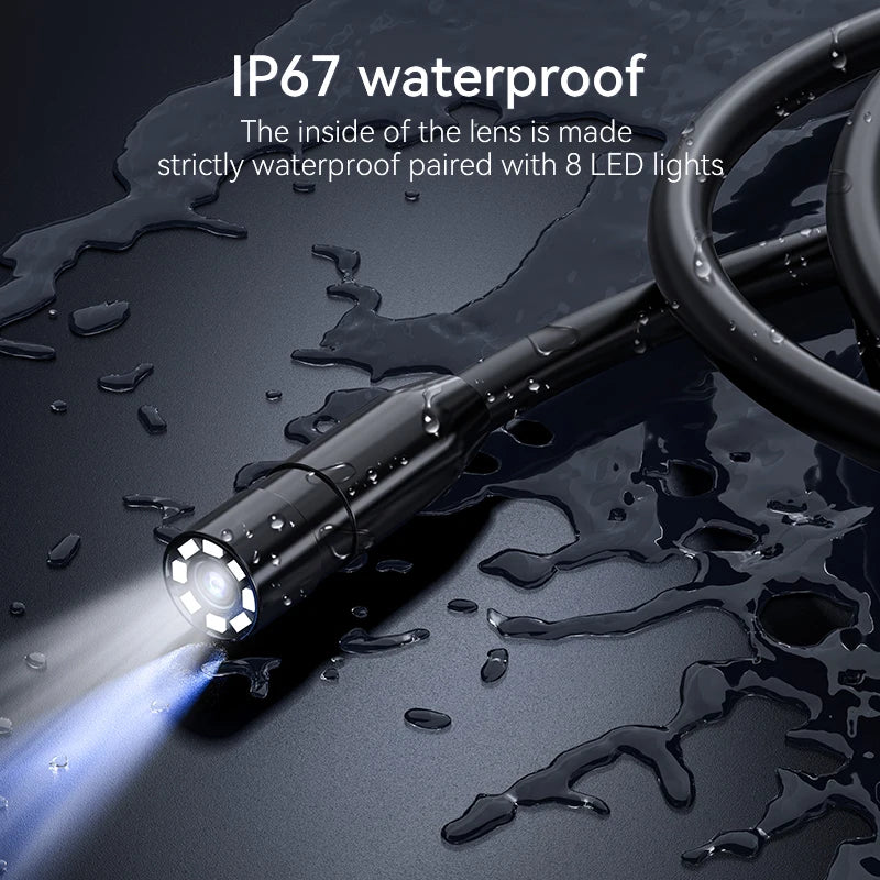 1080P Industrial Endoscope Camera with 4.3" IPS Screen