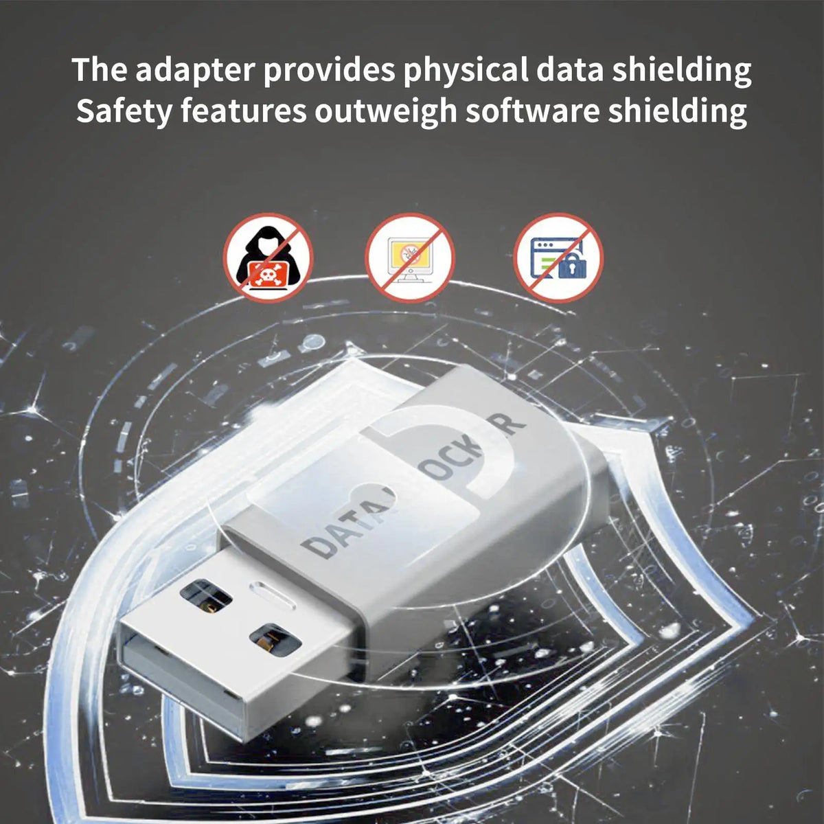 Adaptor USB pentru blocare de date la încărcare