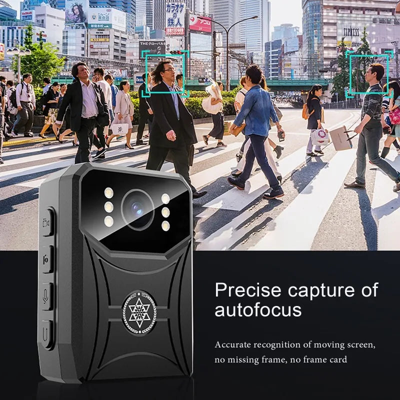 Mini 4K HD Cameras with WIFi 3000mAh Digtal Video Recorder with IPS Screen Night Vision Police Body Camera Portable Camcorder