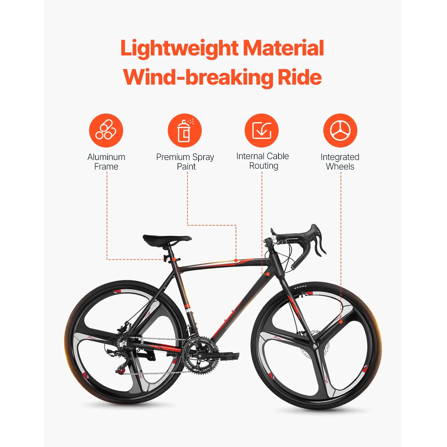 14-stupňový cestný bicykel 700C s hliníkovým rámom Mestský dochádzkový bicykel