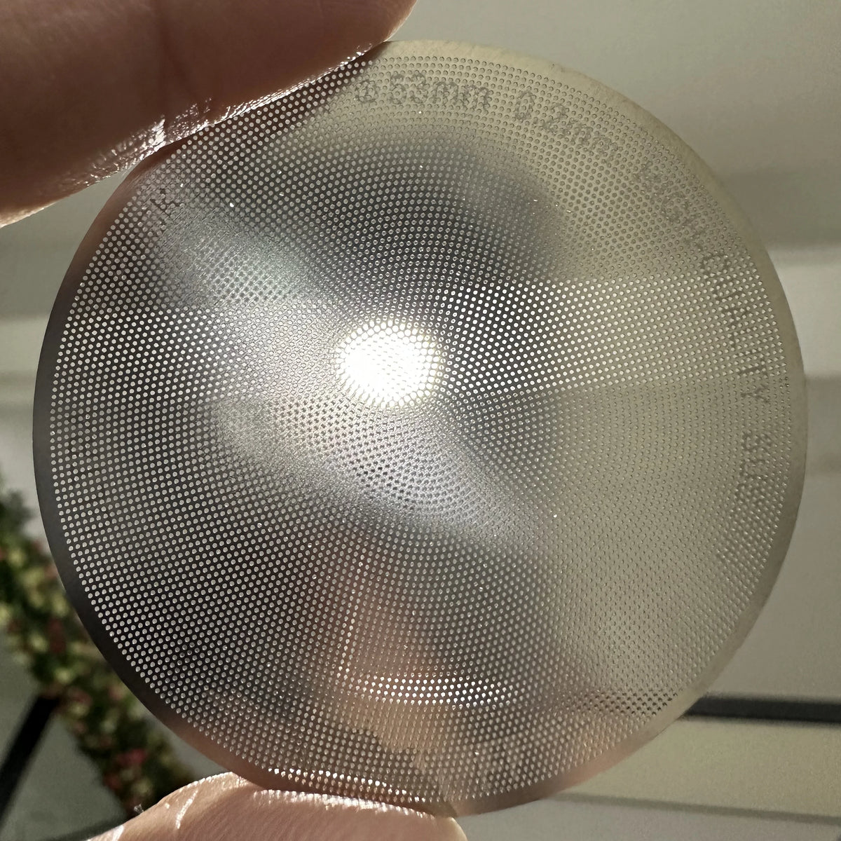Rozsdamentes acél eszpresszó tömítő rostély — 0,8 mm