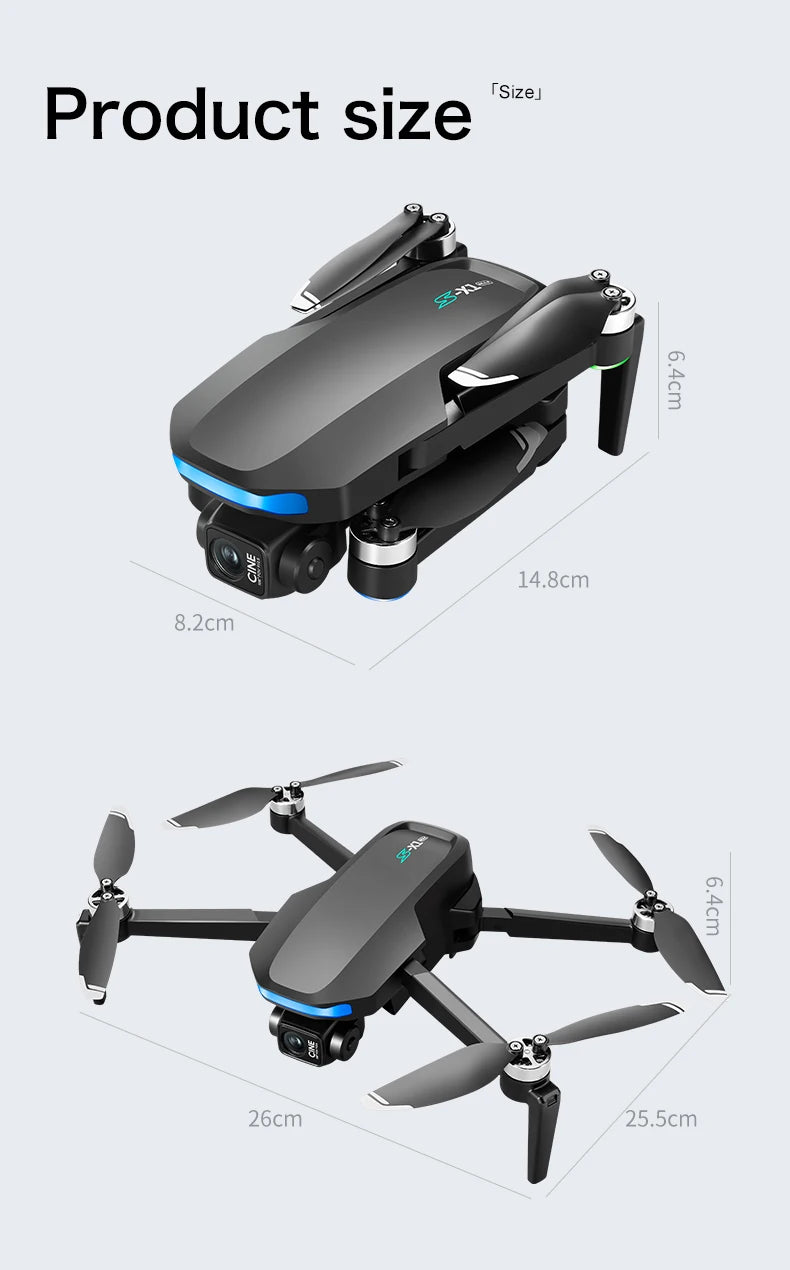 S-X1 MAX Profesyonel GPS Drone 4K Gimbal Kameralı