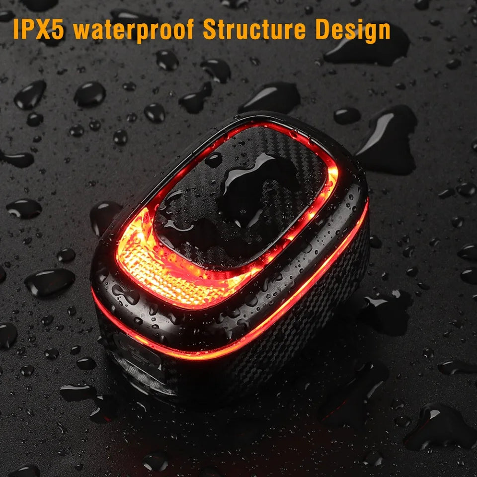 USB Rechargeable Bicycle Alarm Tail Light