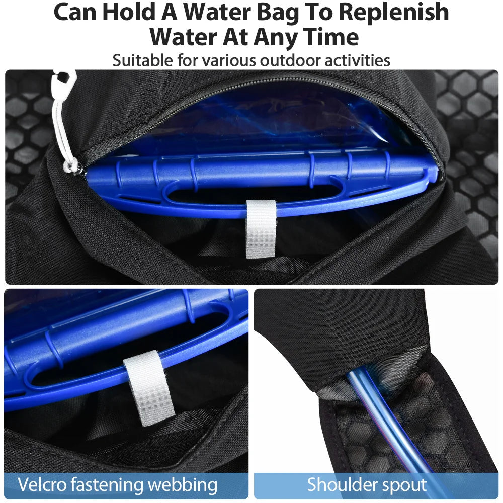 NEWBOLER Breathable Hydration Vest Trail Running Backpacks Lightweight Cycling Run Jogging Marathon Backpack Riding Climbing Bag 