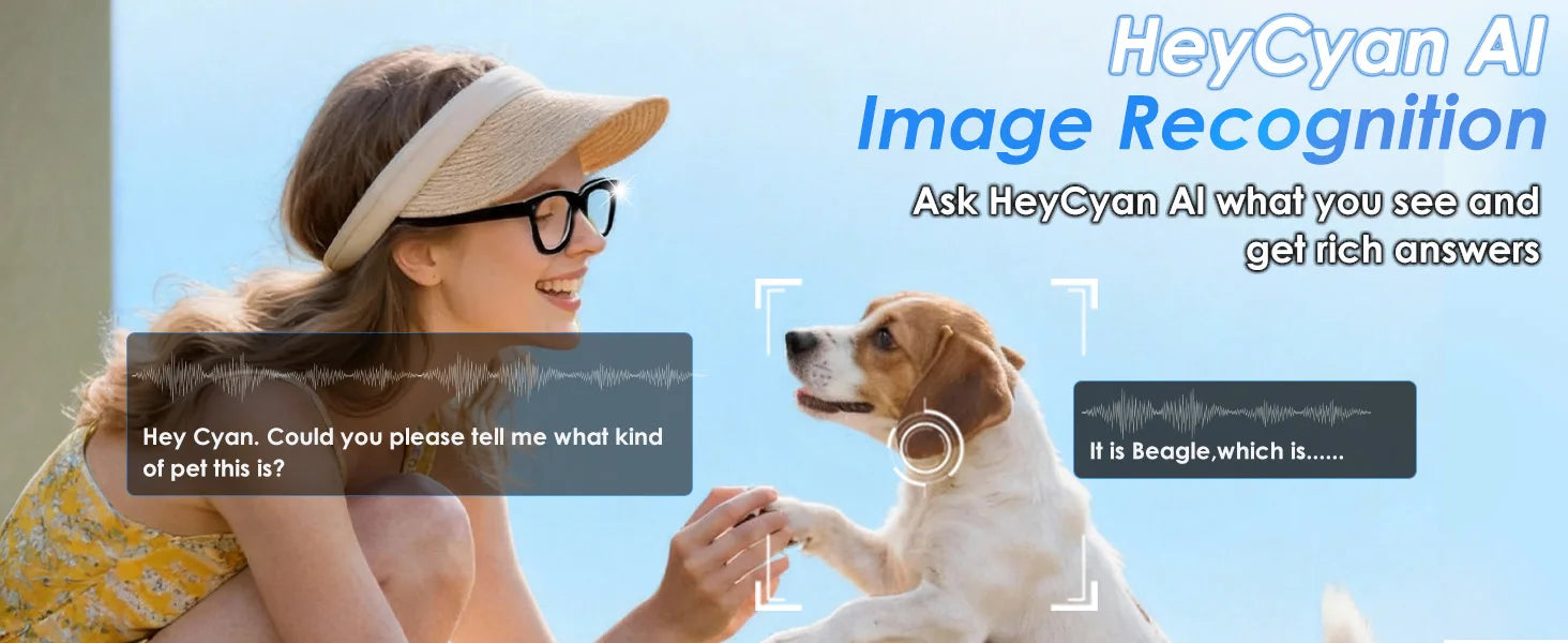 AI Smart Glasses with 8MP Camera, Translator & Open-Ear Audio