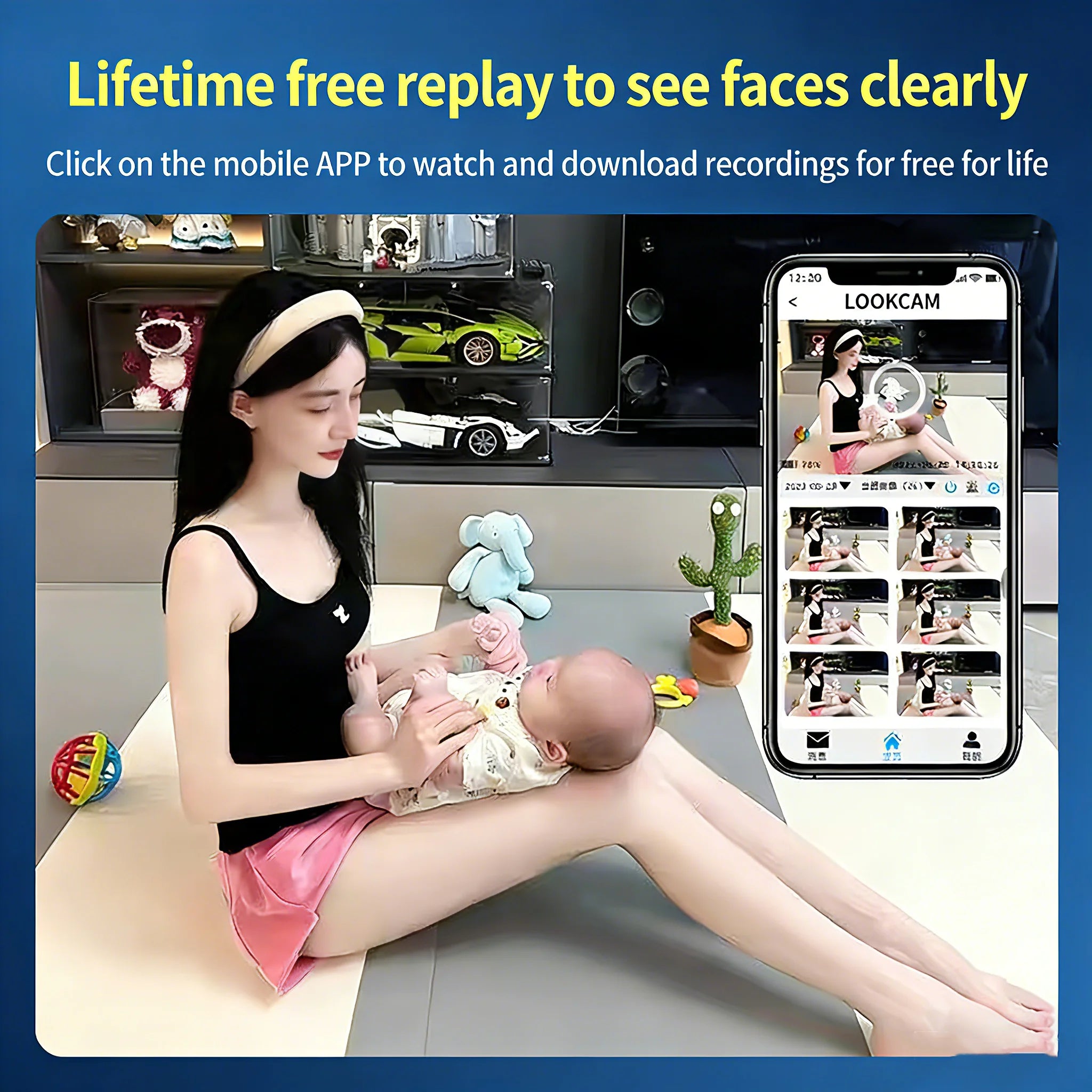 Mini-kamera Full HD 1080P WiFi-kamera Mistfuktare Sidoläge Hemövervakning IR-night-View DVR Monitor Video- och rörelsedetektion