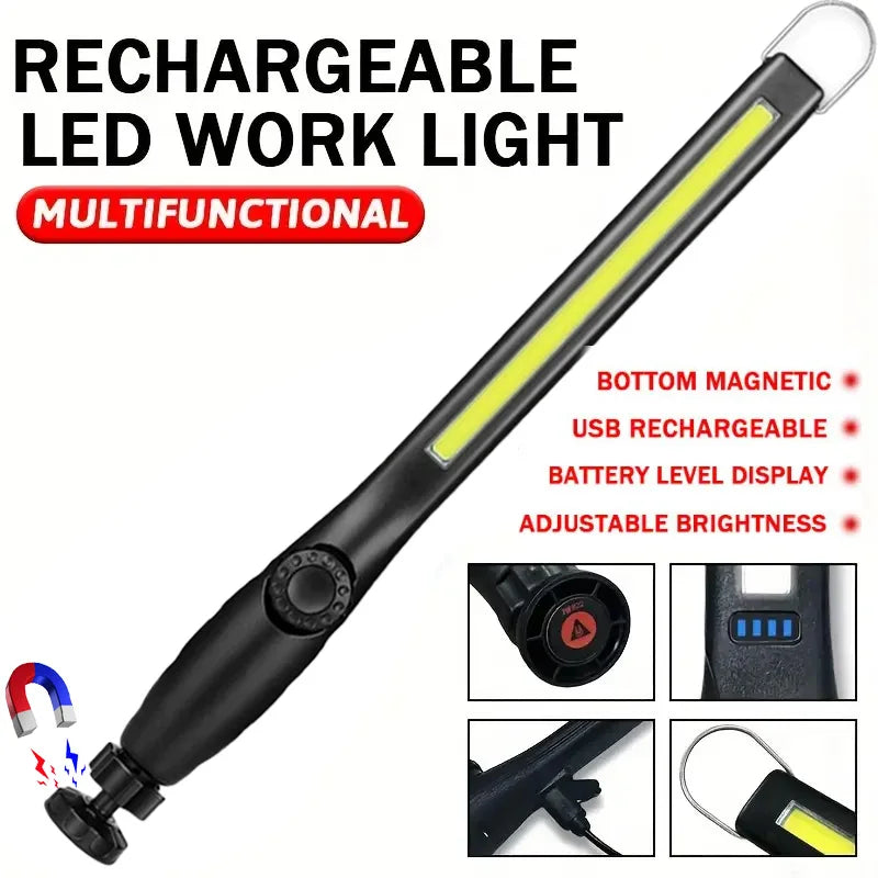 Rechargeable COB Work Light with Magnetic Base