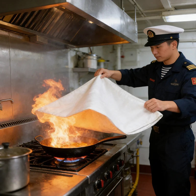 Emergency Fire Blanket 1m x 1m for Home and Kitchen Safety