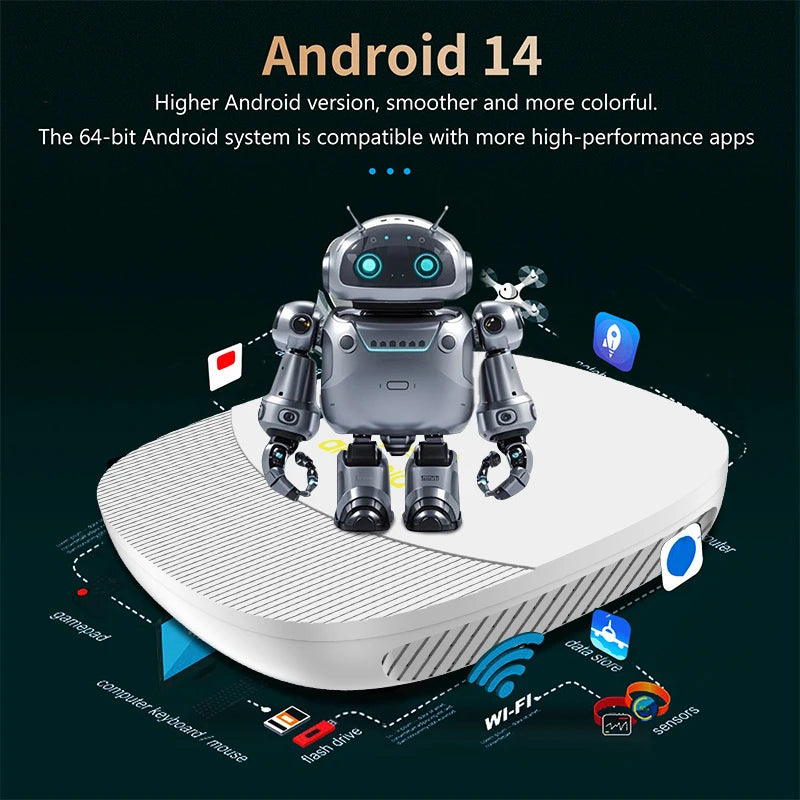 TV98 ATV Max Android 14 TV Box Allwinner H313 2GB 8GB Wifi 6 BT 8K 4K AV1 Full HD Smart Media Player Voice control Set Top Box