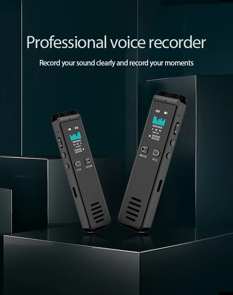 Voice Activated Recorder Bluetooth Digital Professional Sound Recording Device Audio Listening Dictaphone STTWUNAKE 