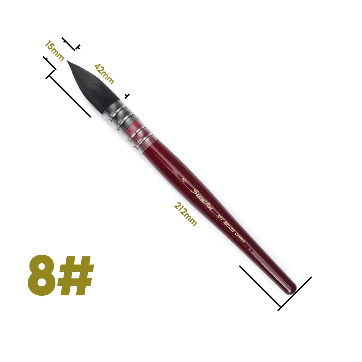 Umělecký ručně malovaný akvarelový štětcový pero