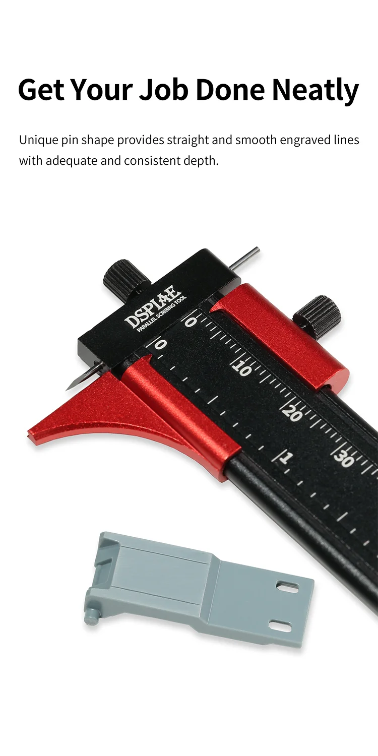 AT-PST Parallelle graveringliniaal voor modelbouw
