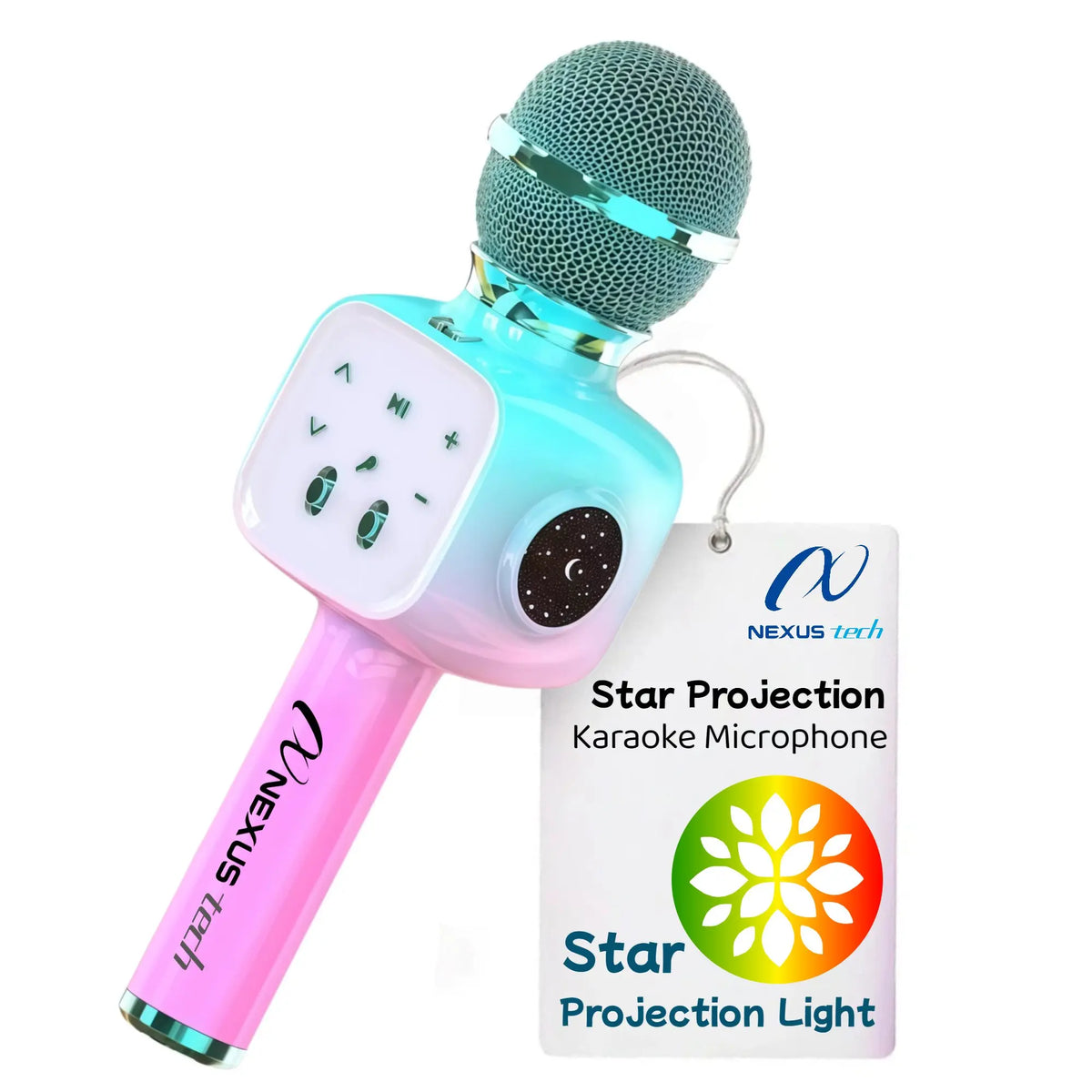 6-in-1 Karaoke Microphone with Bluetooth Speaker
