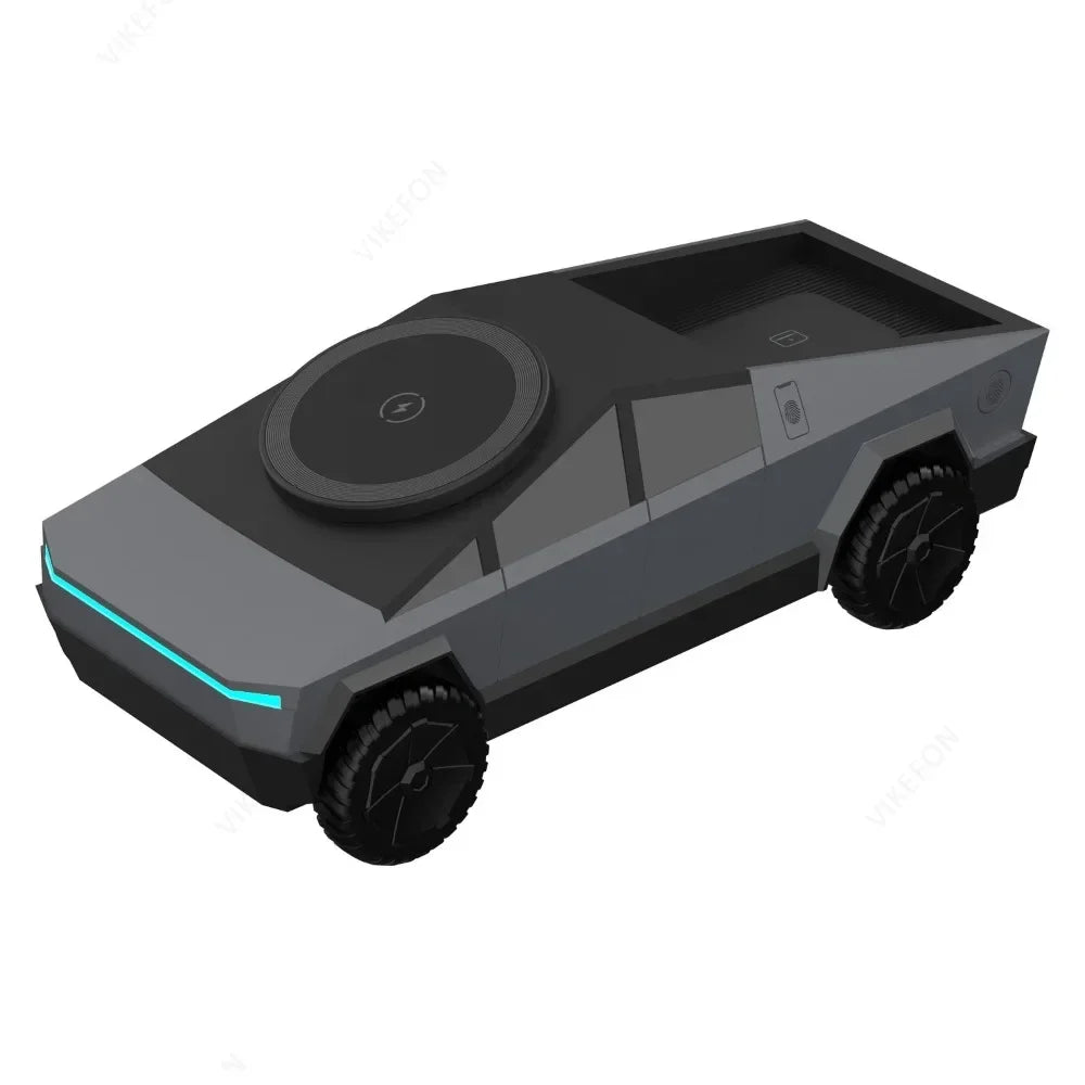Car-Model Three-Device Wireless Charging Station