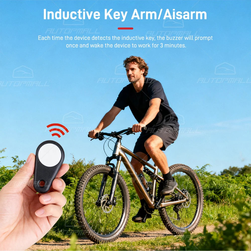Mountain Bike Gps Tracker 4G Coban TK407 Bluetooth Anti Theft Real Time Motorbike Location Waterproof Bicycle Tracking Device 
