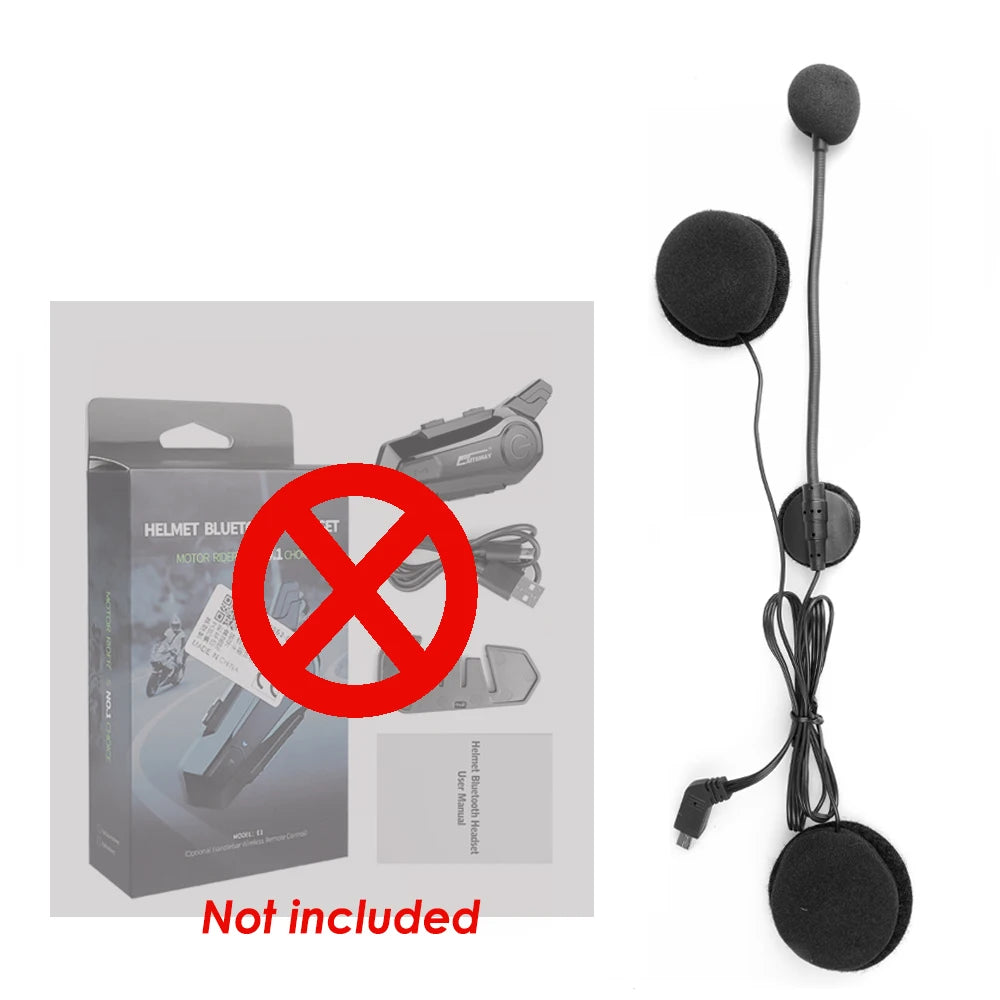 Deli mikrofona za motoristično čelado X1 Plus, Bluetooth interkom slušalke, vodoodporni motoristični interfon
