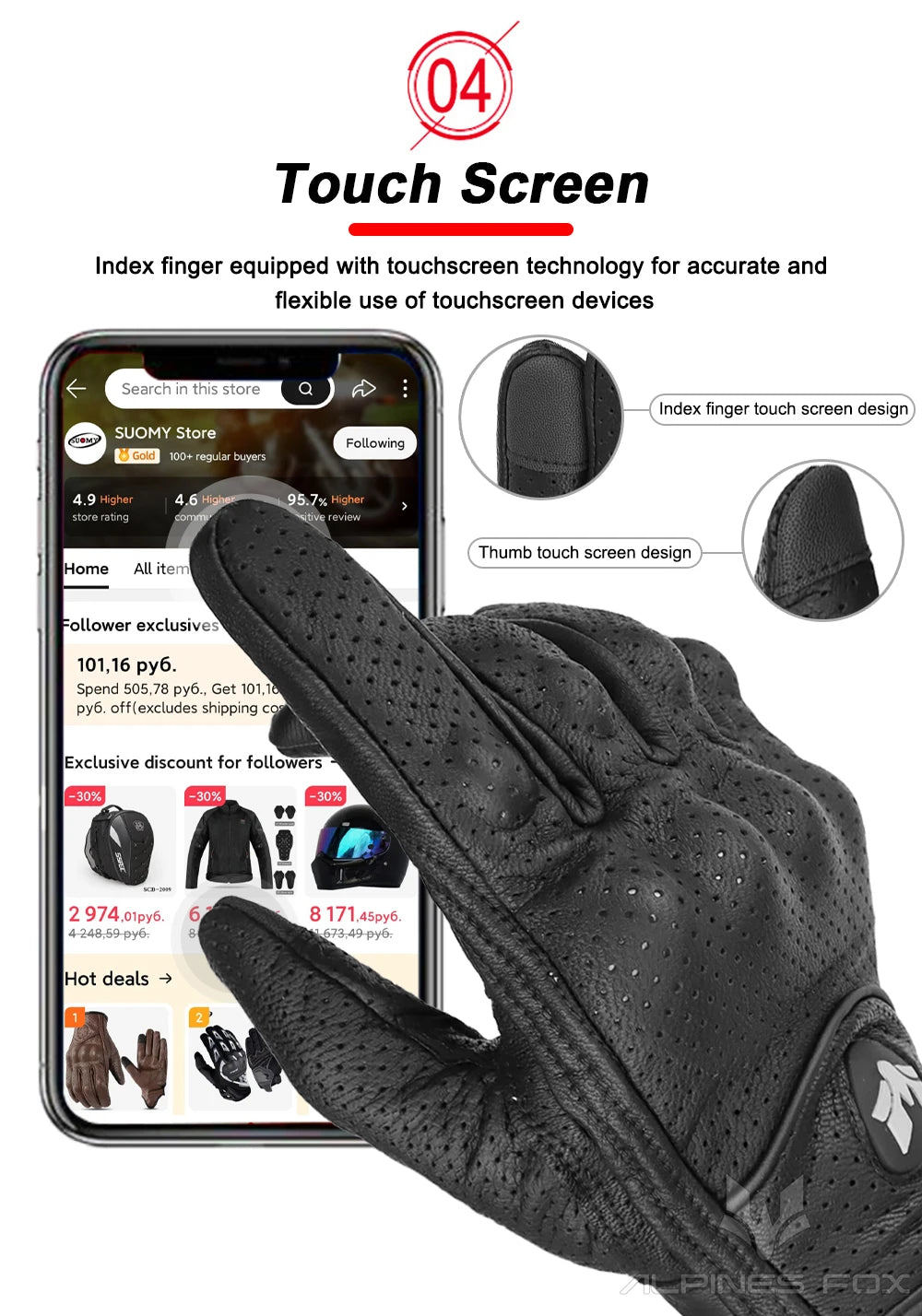 2023 Summer New Vintage Leather Motorcycle Gloves Men Black Wear-resistant Guantes Touchscreen Anti-slip Retro Motobiker Luvas 