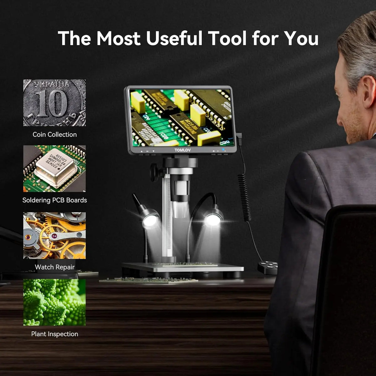 DM9 Digital Microscope with 7-Inch Display