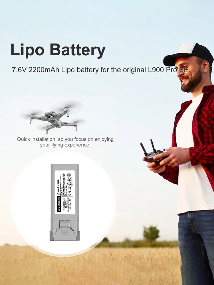 2200mAh Replacement Battery for L900 Pro SE Drone