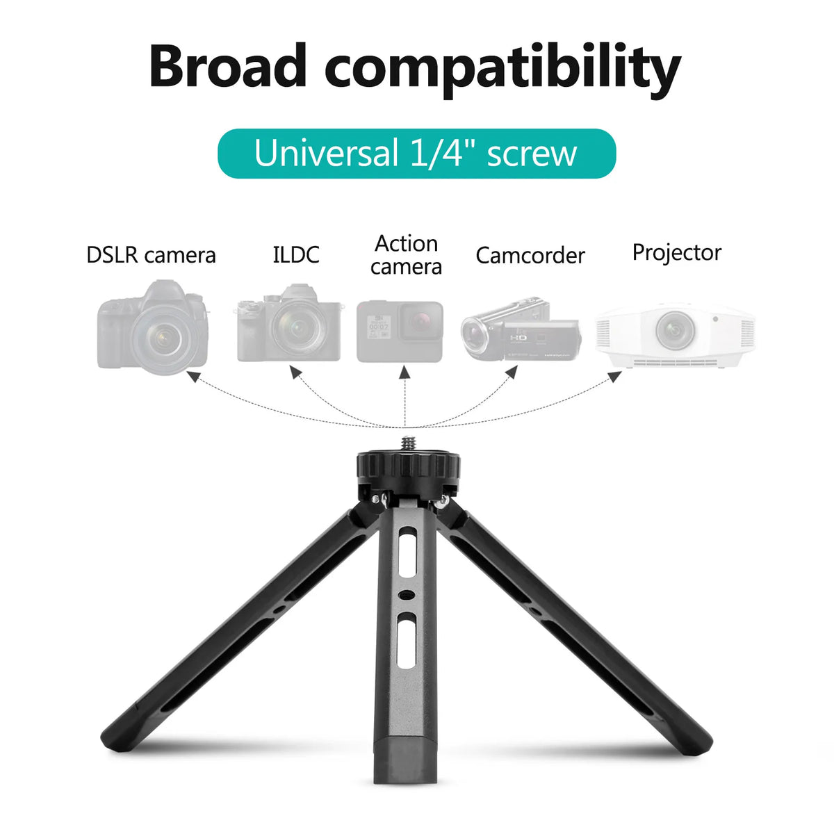 Aluminium Desktop Camera Tripod