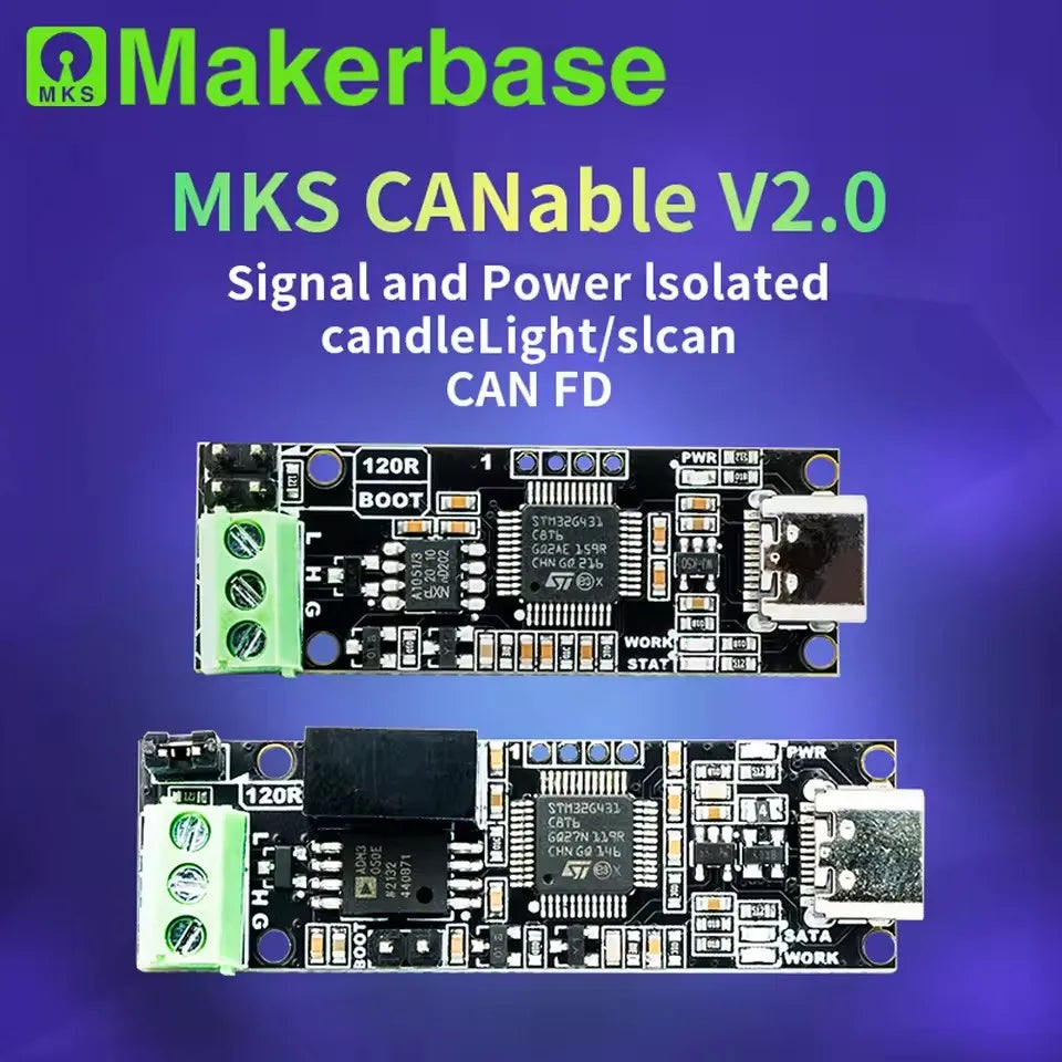 CANable 2.0 USB-to-CAN Adapter Options