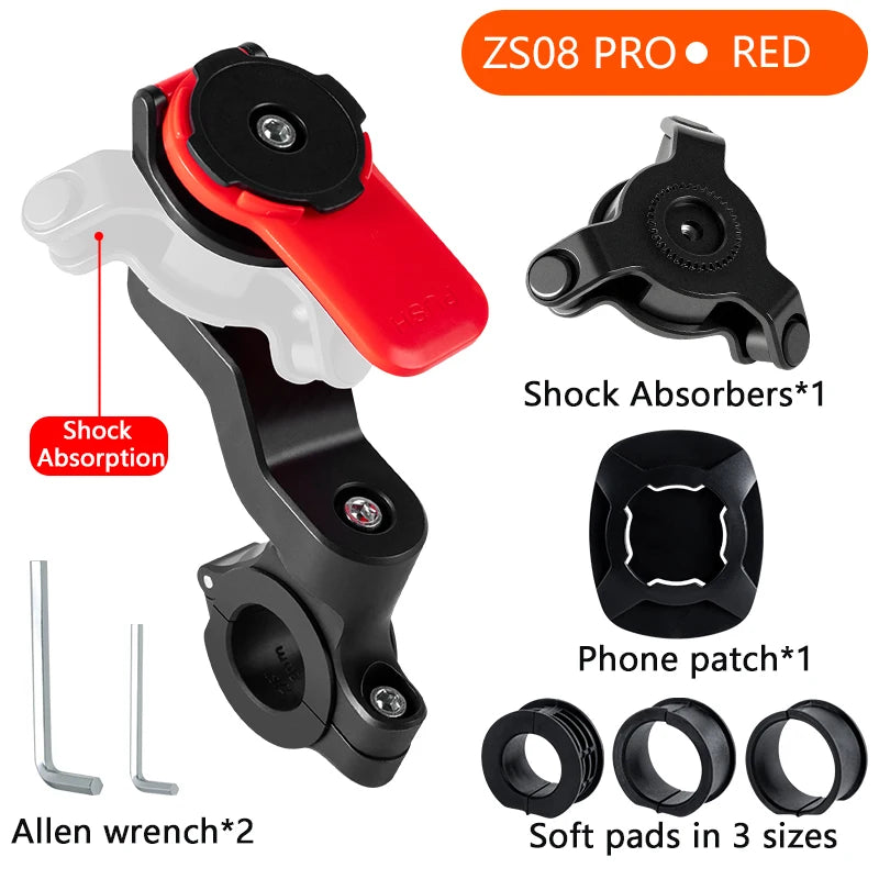 Suporte ajustável para telemóvel de bicicleta, com rotação de 360 graus