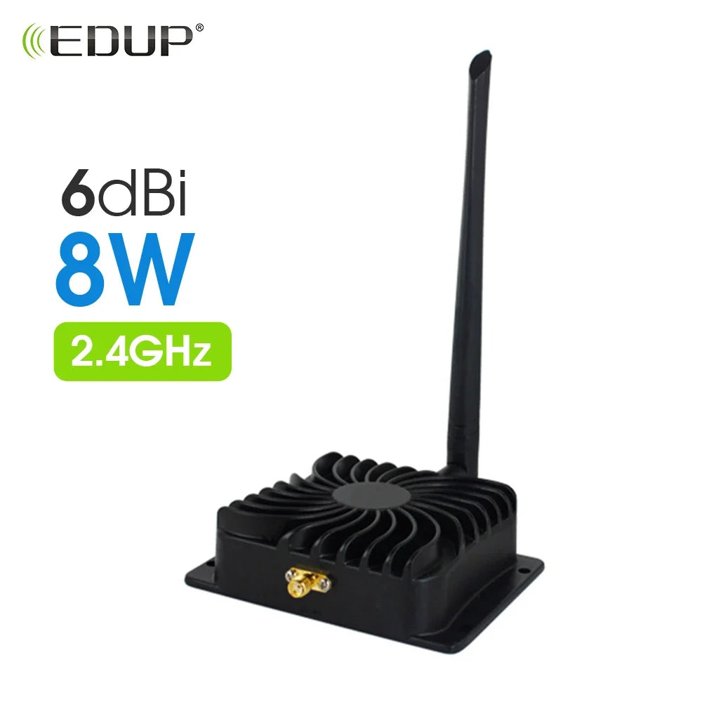 EDUP 8W WiFi Booster 2.4GHz Wifi Power Signal Amplifier Router Range Extend Wireless Remote Control Long Range Extender 