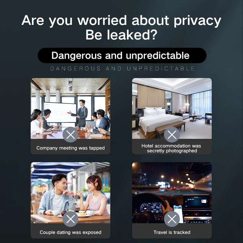 Hidden Camera Detector Anti Spy Gadget Professional Hunter Wireless Signal Car GPS Infrared Search Wiretapping Bug Mini Devices 