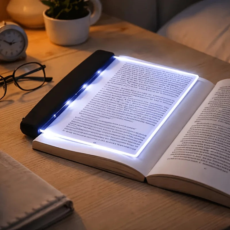 Battery LED Book Light with Warm Amber Reading Glow