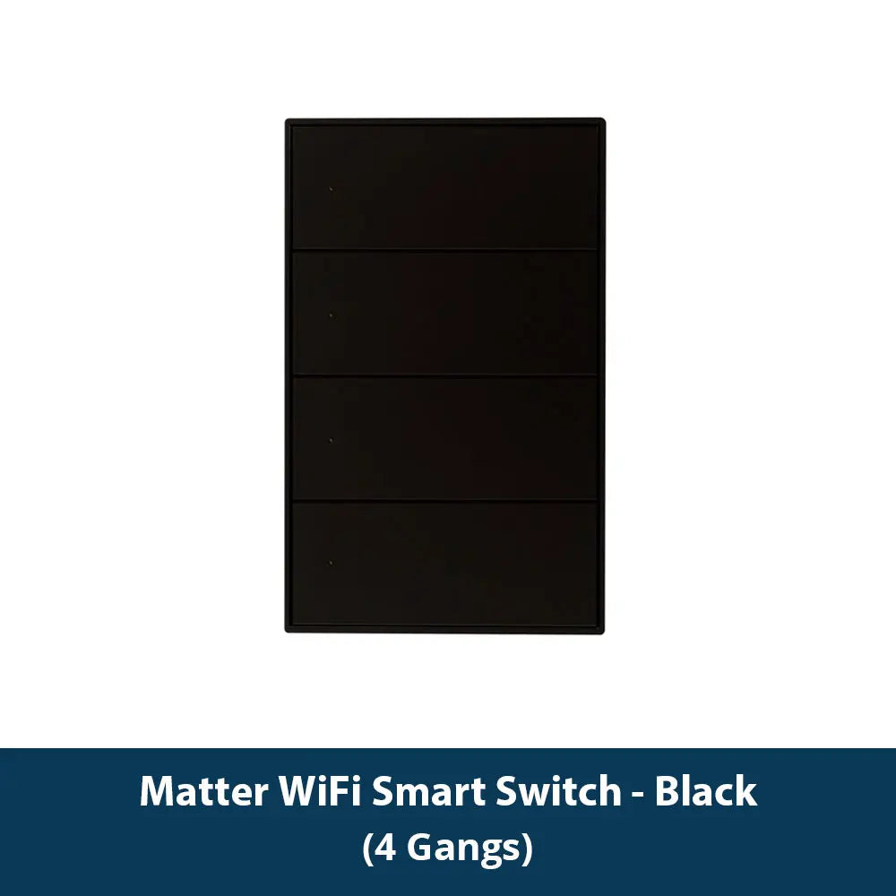 Matter Wi-Fi Wall Switch - Gang and Colour Options
