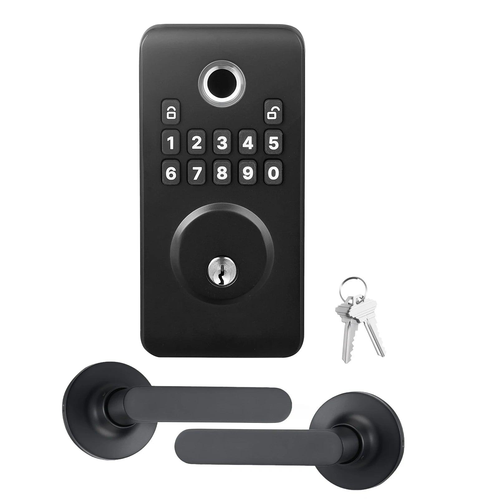 Fingerprint Door Lock Keyless Entry Deadbolt with Handle