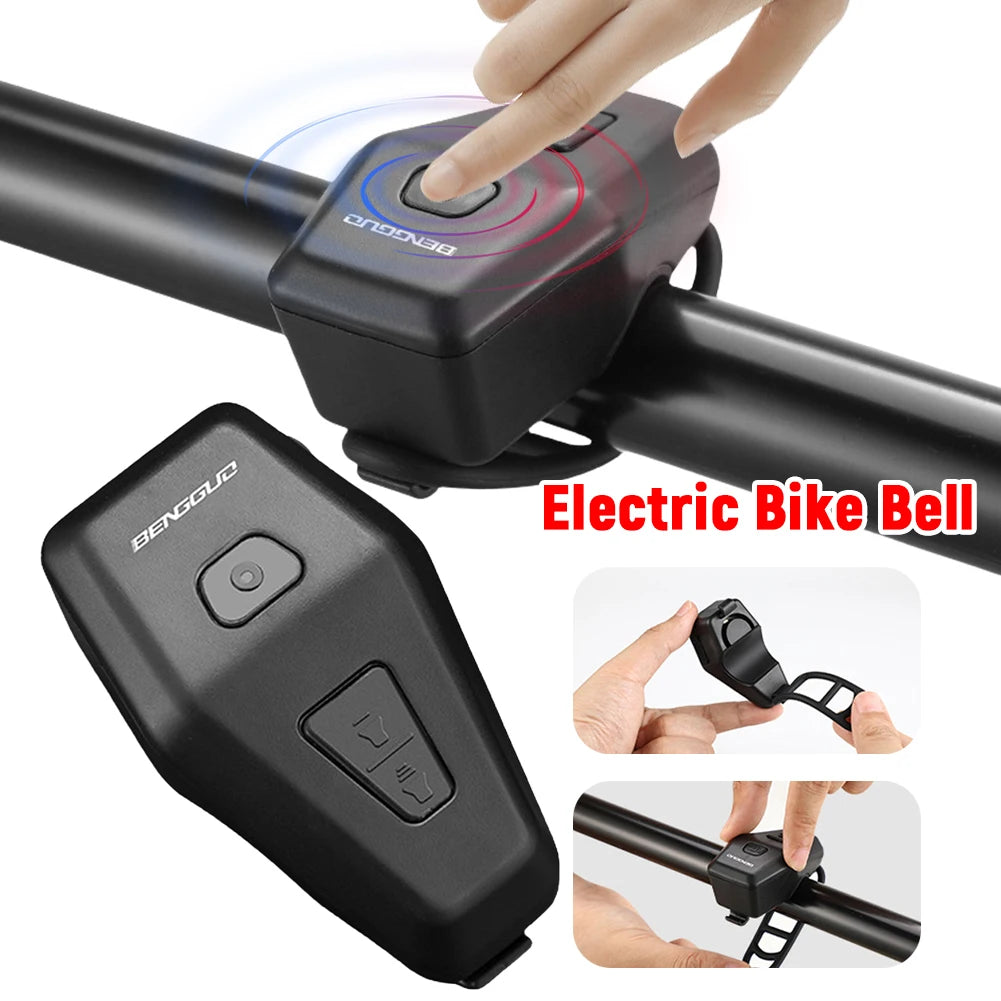 USB-Rechargeable Bicycle Horn with Vibration Alarm