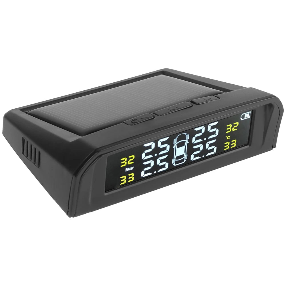 Solar TPMS Tire Pressure Monitoring System with External Sensors