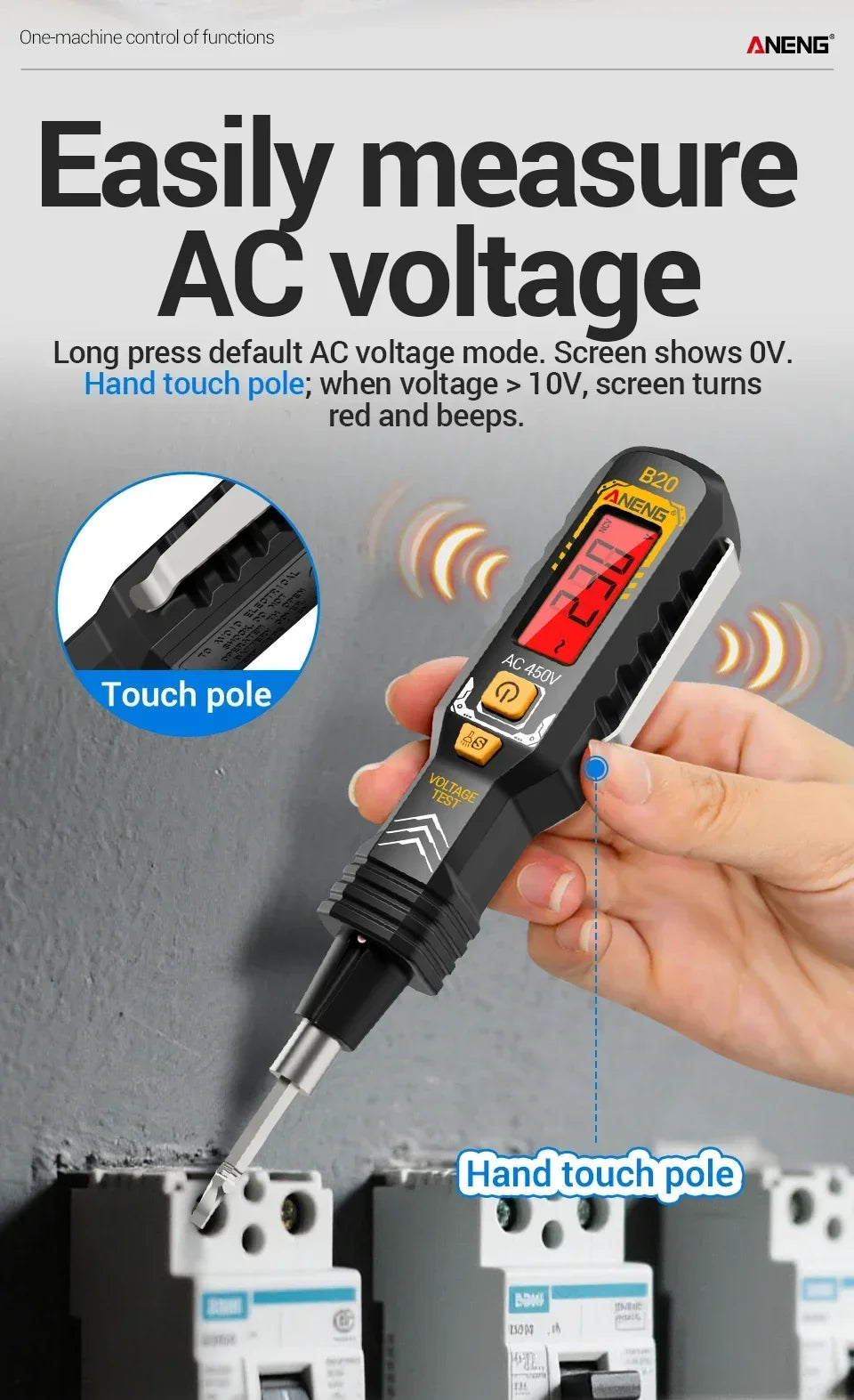 Tester di tensione B20 e cacciavite