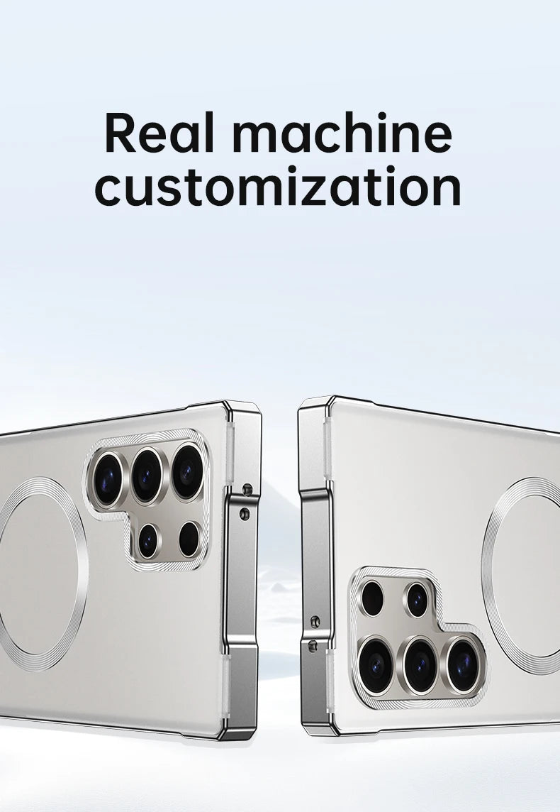 Aluminium Metall Magnetfodral för Samsung Galaxy S25 Ultra & S24 Ultra