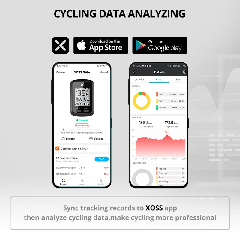 XOSS G/G+ GPS Bike Computer Wireless Cycling Speedometer Road Bike MTB Waterproof Bluetooth ANT+ Cadence Speed Bicycle Computer 