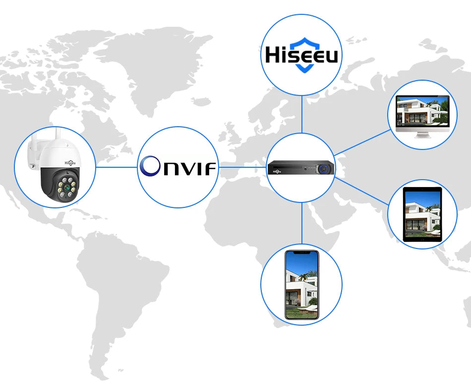 2MP PTZ WiFi Smart Security Camera with Human Detection