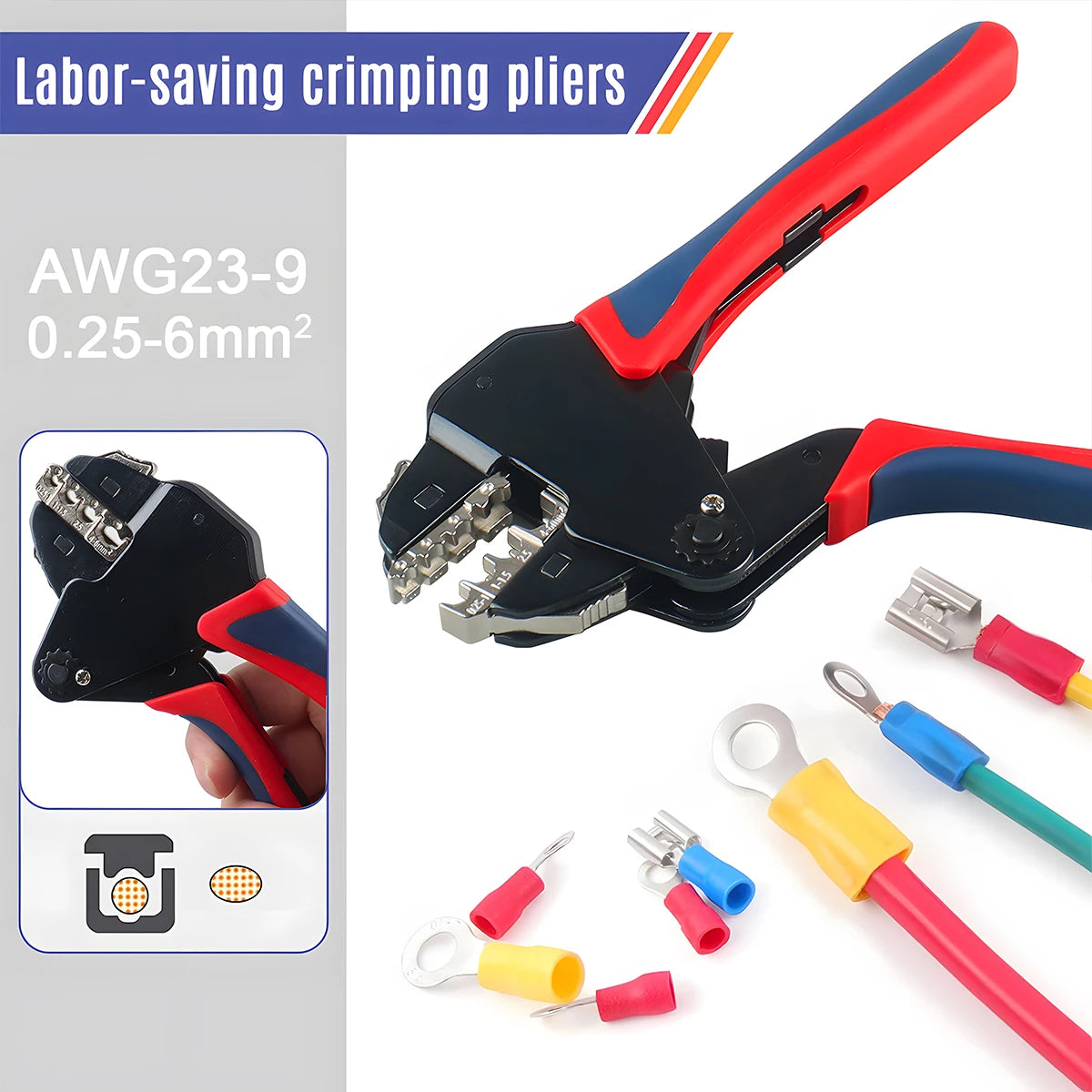 Interchangeable-Jaw Terminal Crimping Tool