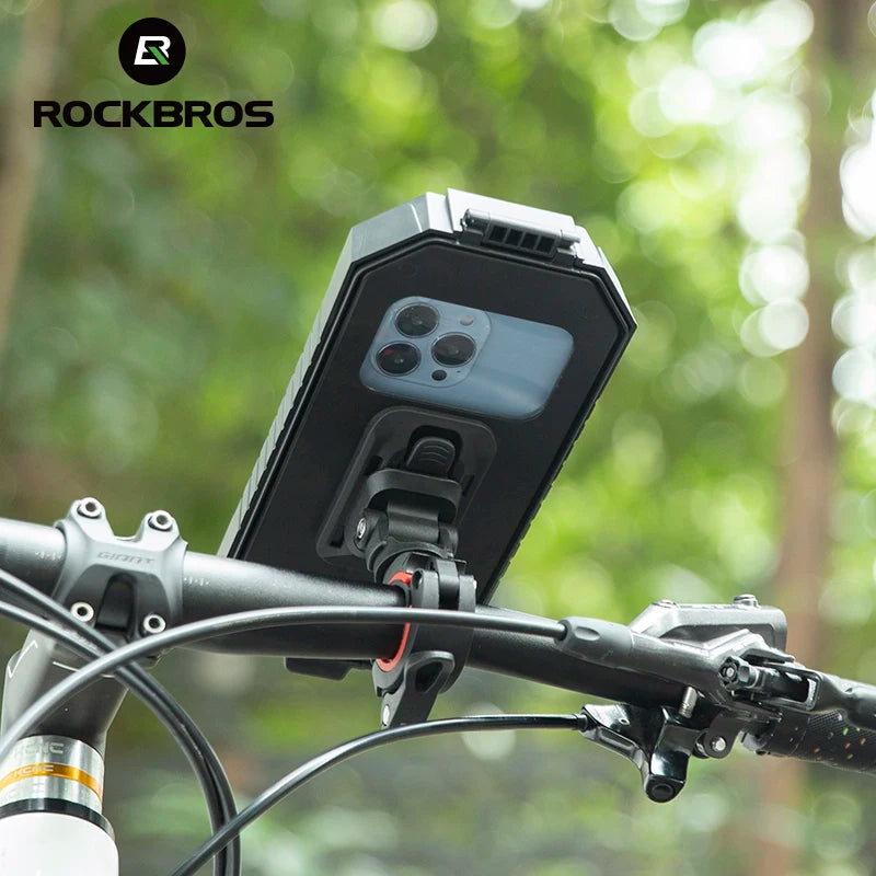 Soporte Automático para Teléfono de Bicicleta con Bloqueo, Antichoque y Antideslizante  