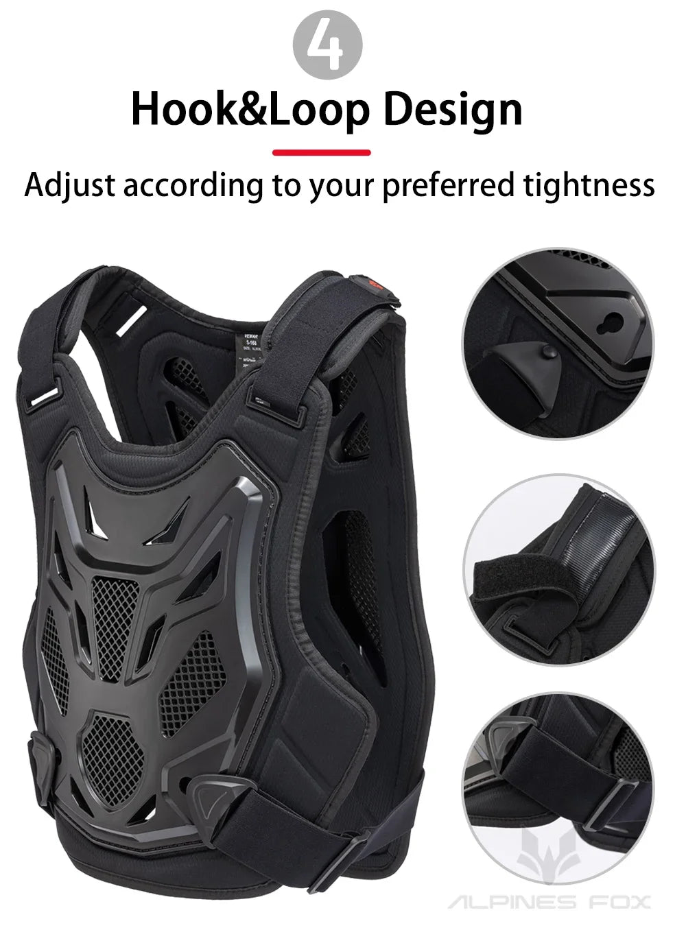 Chaleco protector de armadura para motocross todo terreno para pecho y espalda