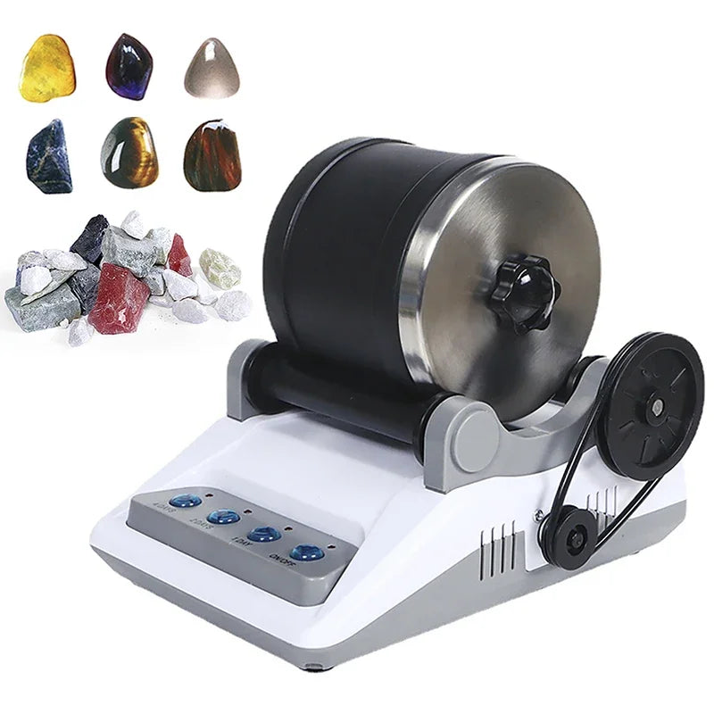 Kit di mola per pietra fai-da-te mola per pietra elettrica giocattolo con pietre grezze lucidatura ghiaia per adulti e ragazzi macchina lucidatrice 220V 110V